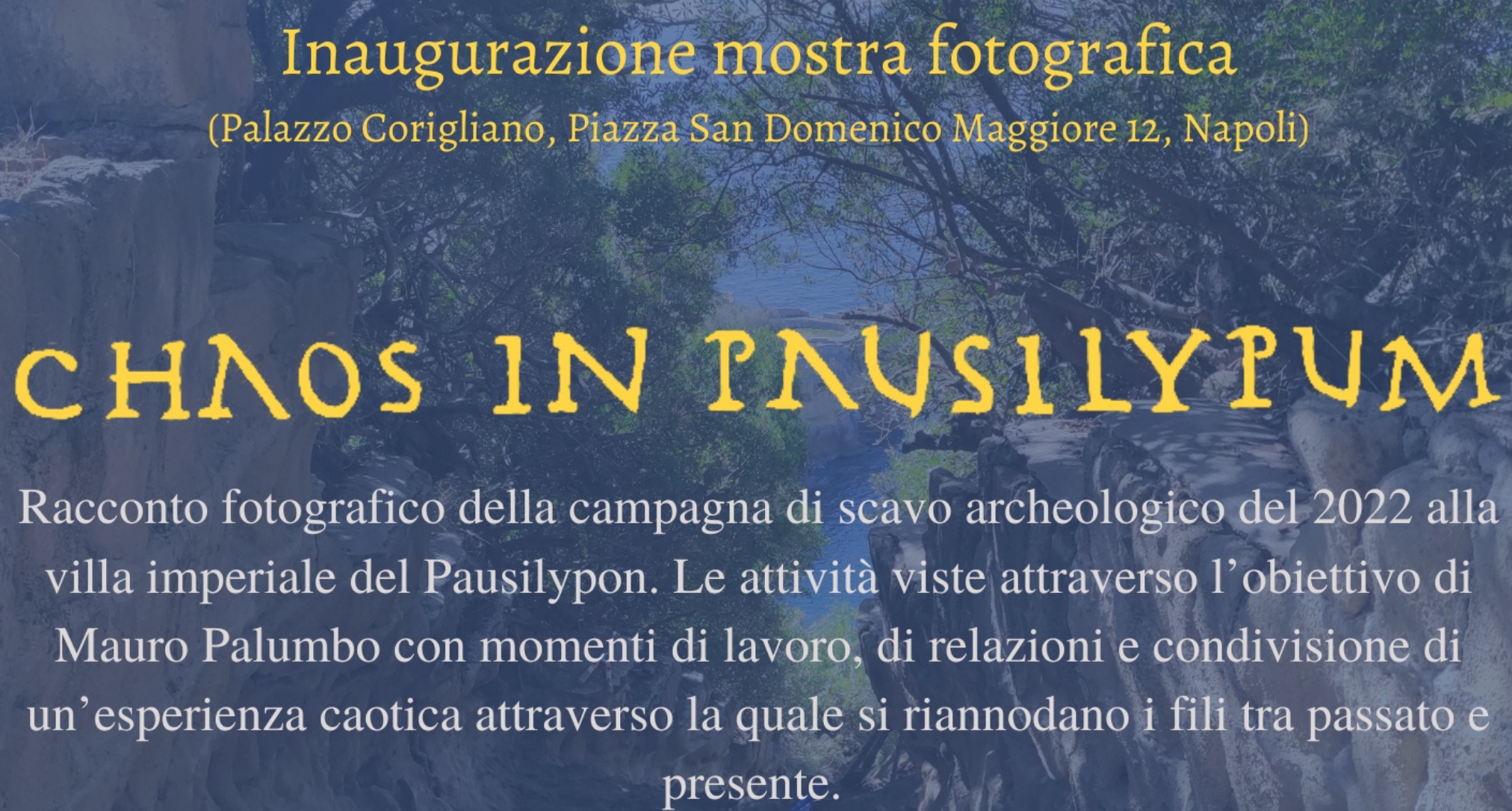 Mostra fotografica Chaos in Pausilypum