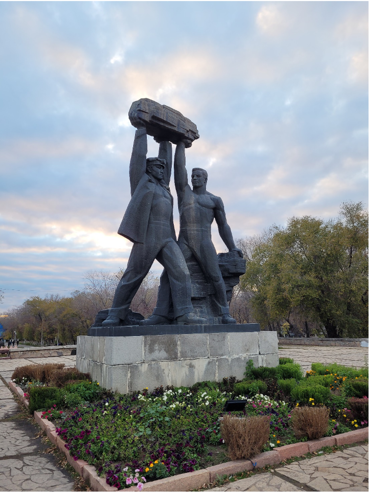 Il monumento ai minatori di Karaganda