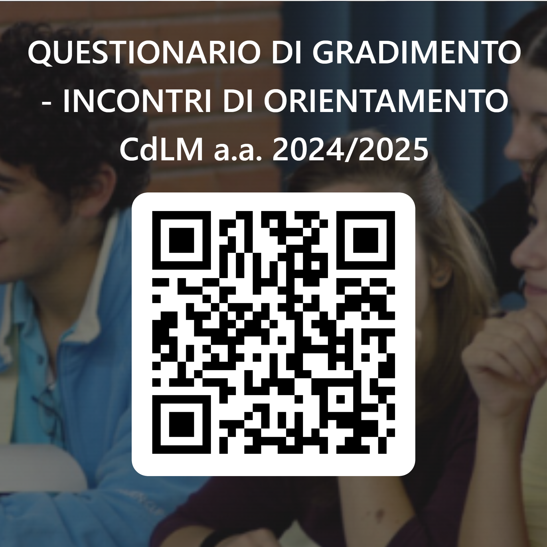 QRCode per Questionario di valutazione degli incontri di orientamento