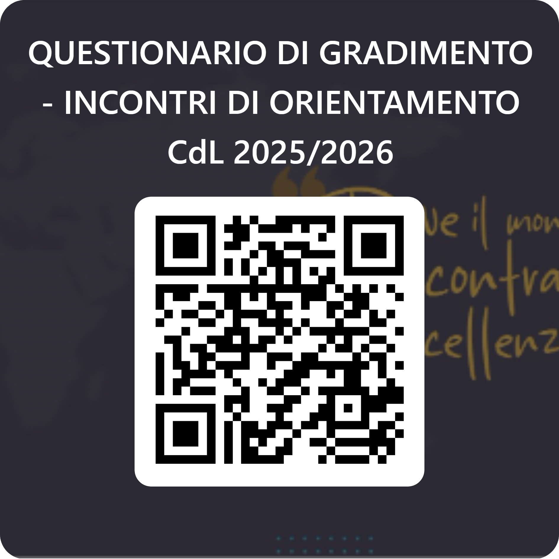 QR code questionario di GRADIMENTO INCONTRI DI ORIENTAMENTO