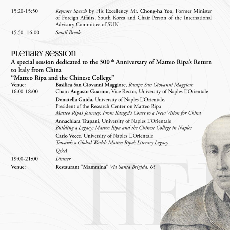 istituto Confucio Conferenza From Silk Roads to World History Civilizations Università di Napoli L'Orientale Programma