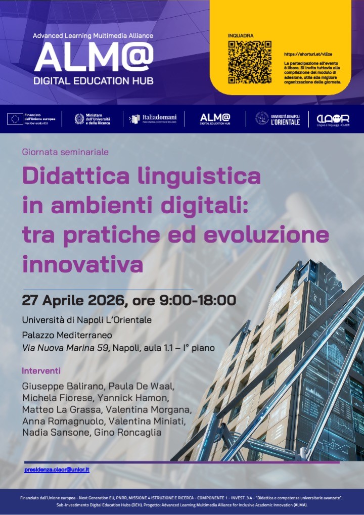 Giornata Seminariale alma Didattica linguistica in ambienti digitali