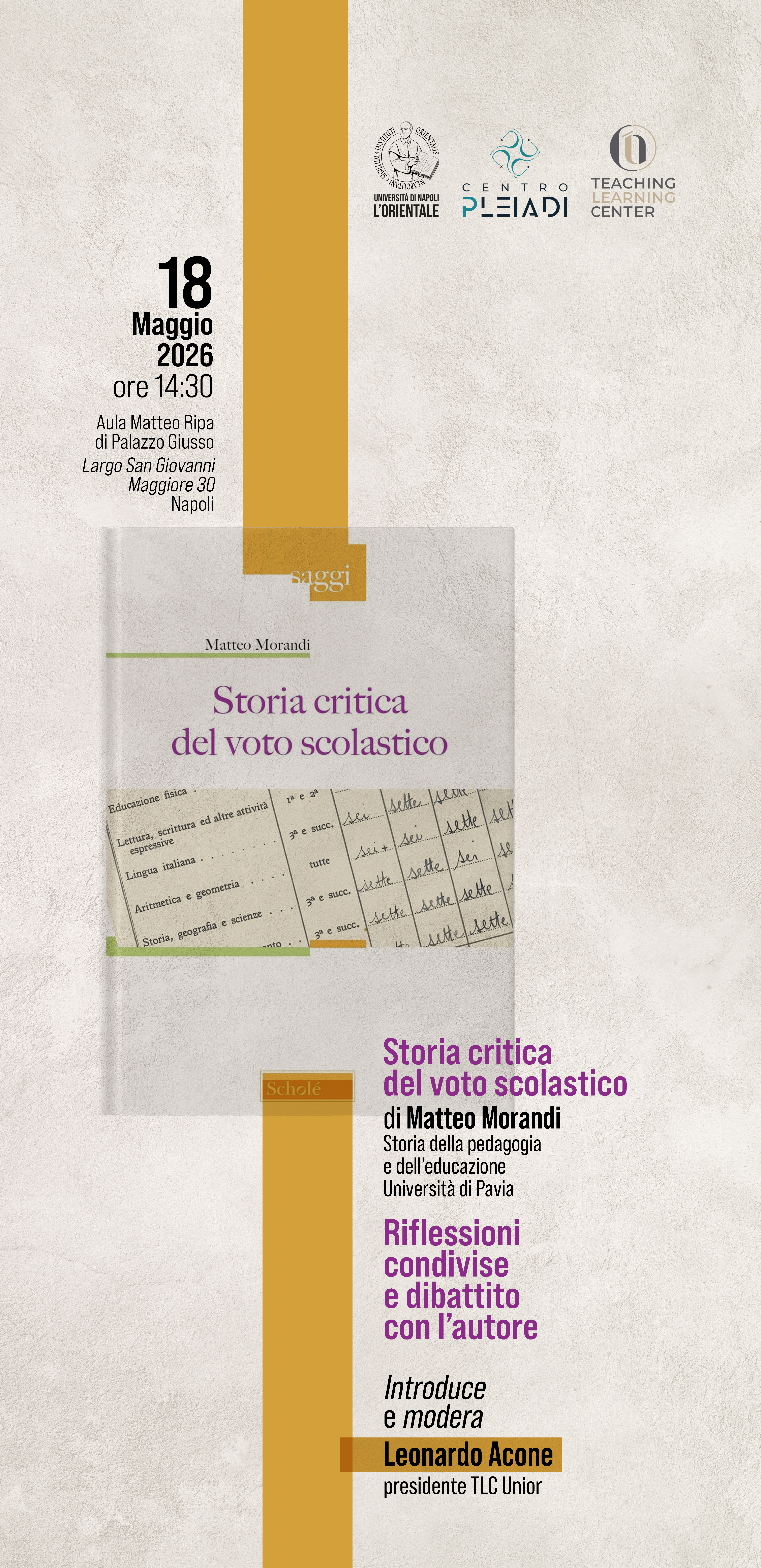 Locandina Morandi 18 maggio 2026