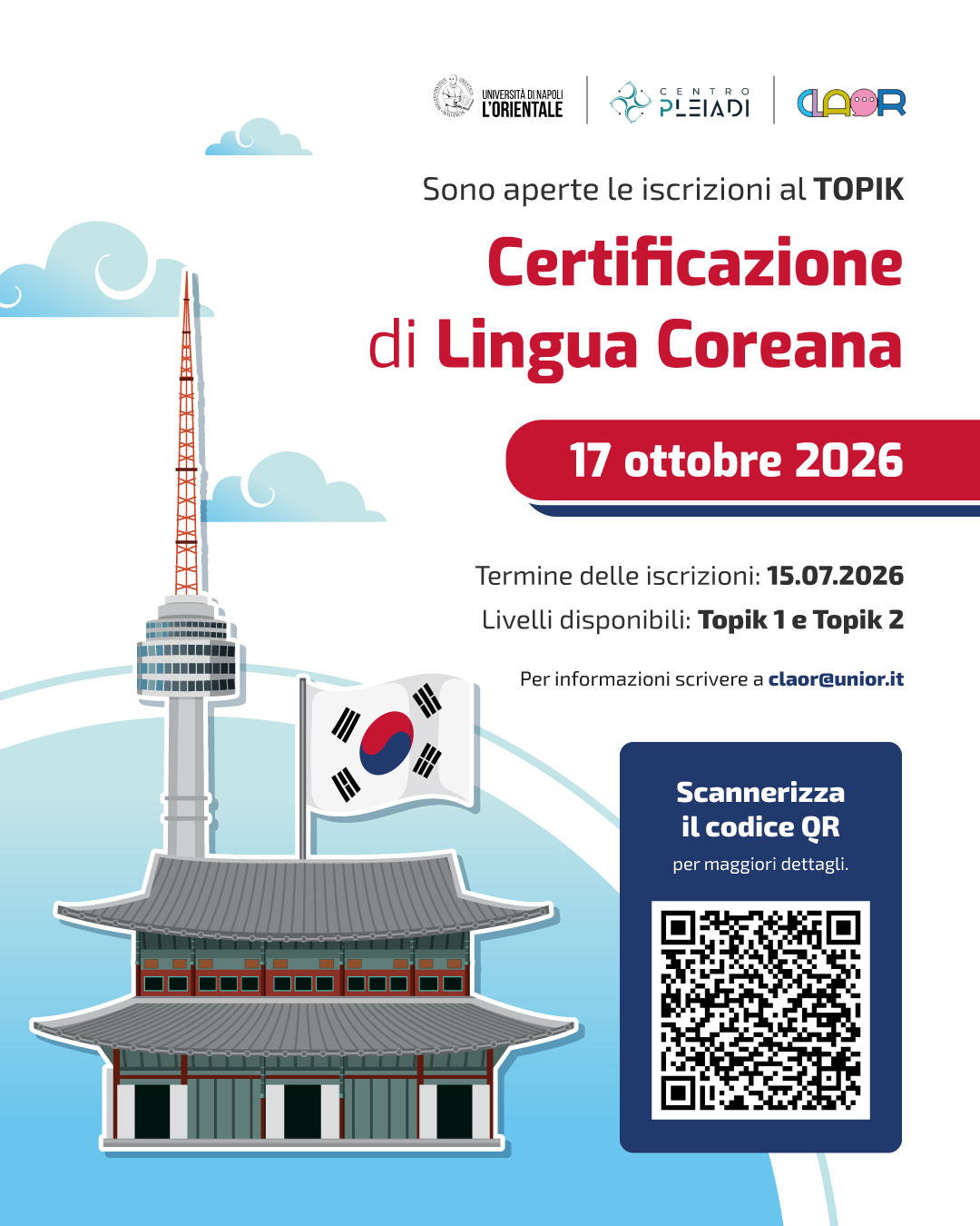 Certificazione TOPIK - Sono aperte le iscrizioni