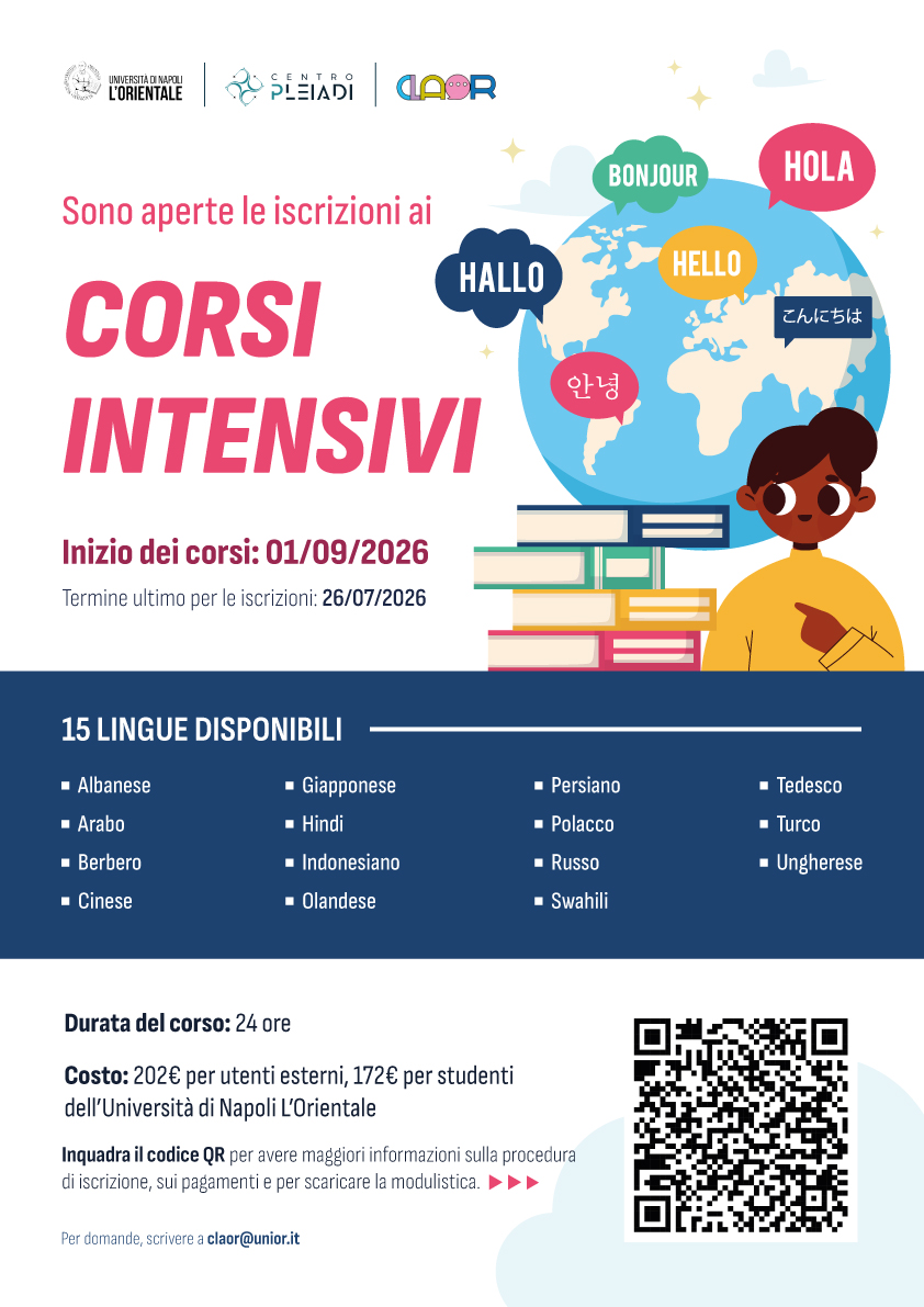 Corsi intensivi di lingua: sono aperte le iscrizioni