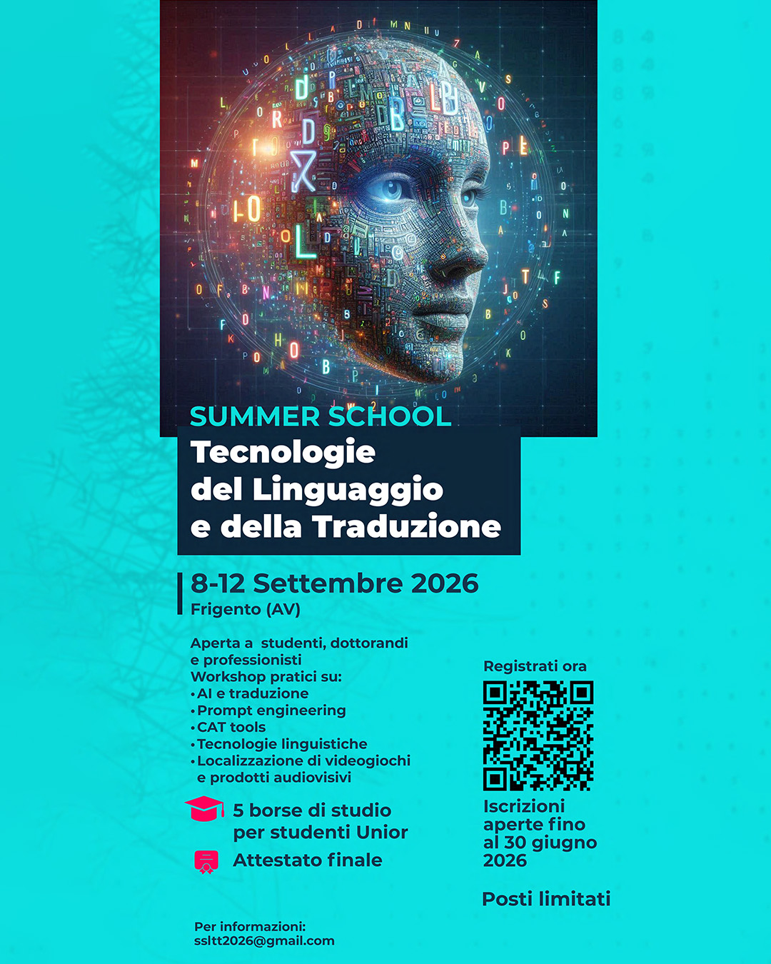 Aperto il bando della Summer School Tecnologie del Linguaggio e della Traduzione: scadenza 30 giugno