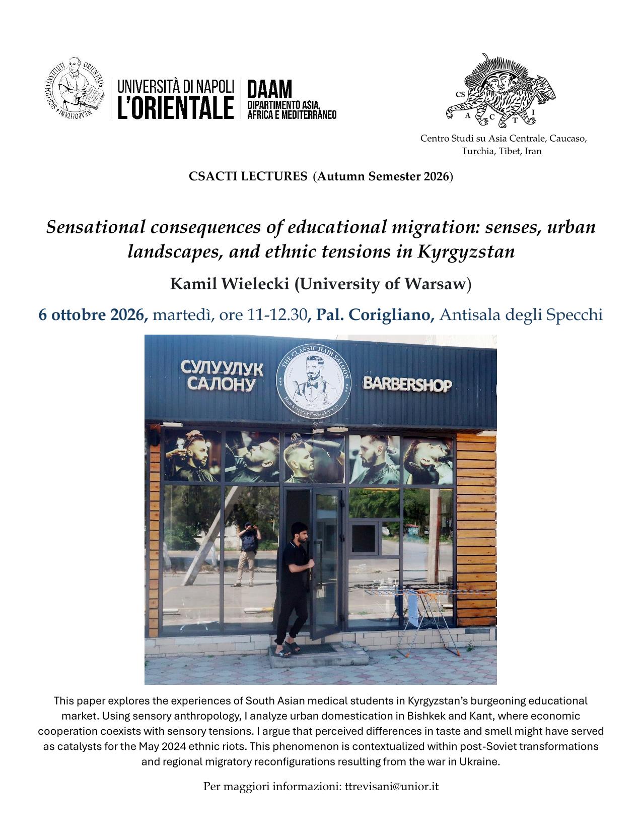 Educational migration, urban landscapes and ethnic tensions in Kyrgyzstan