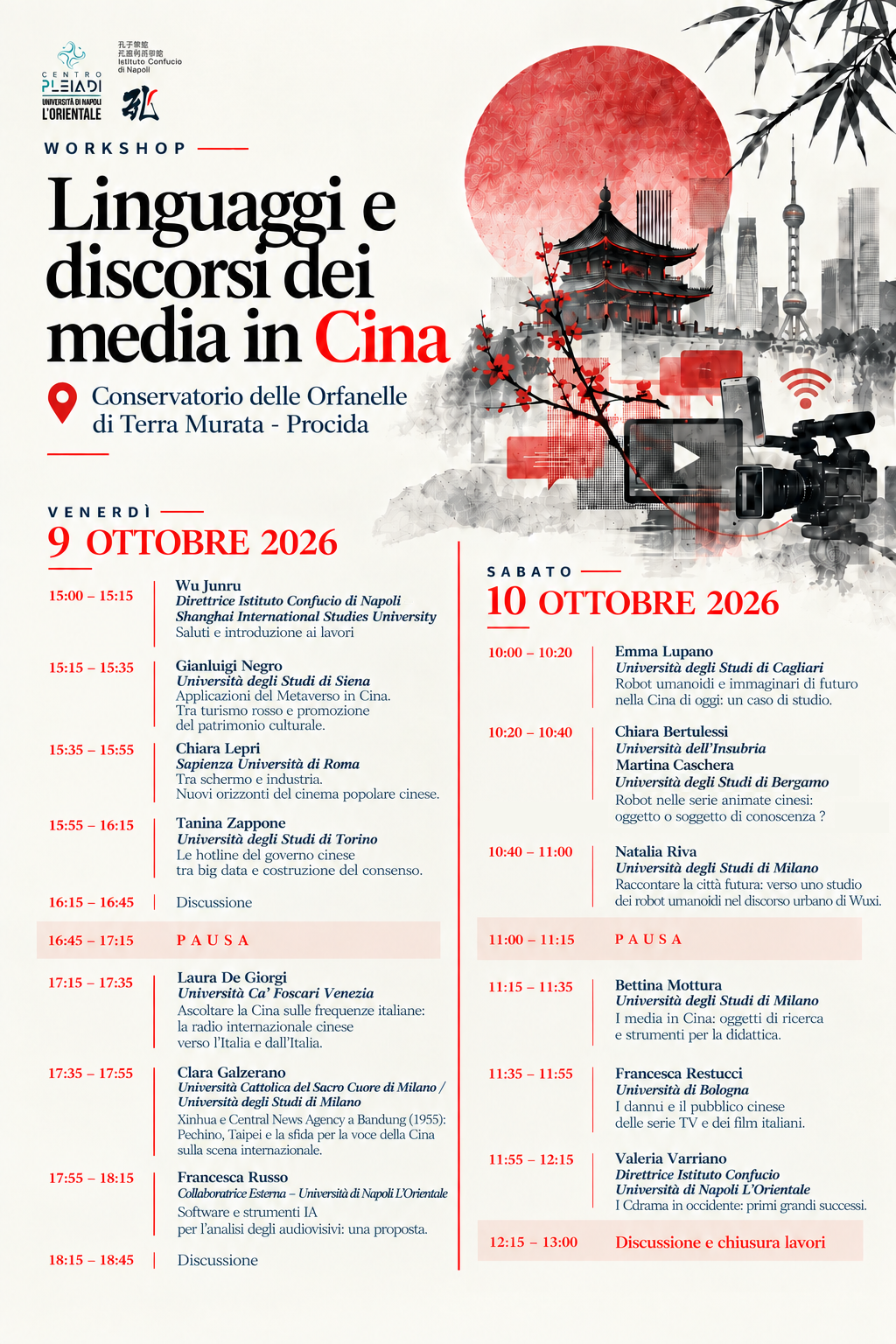 LOCANDINA Workshop sui media in Cina a Procida