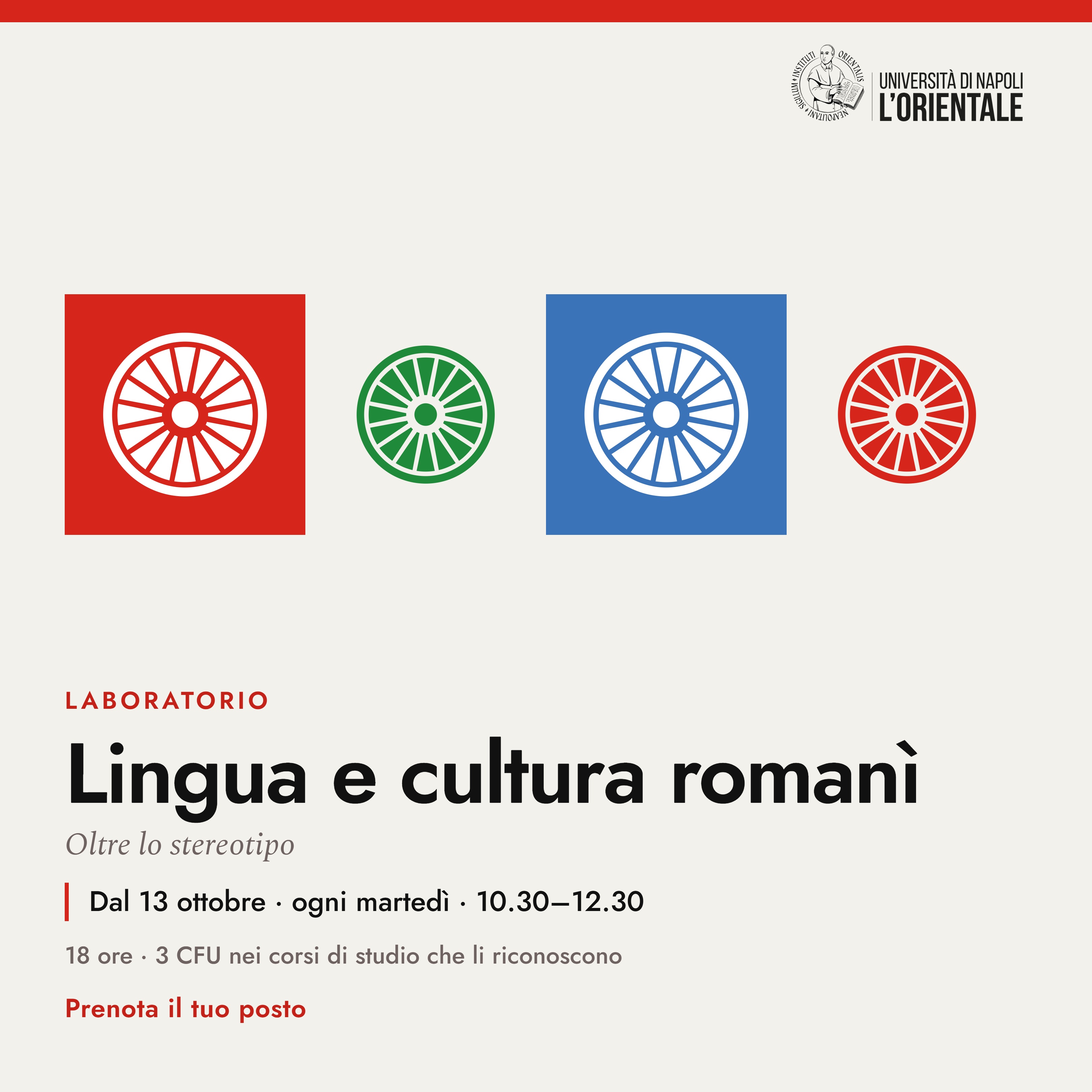 Lingua e cultura romanì: laboratorio dal 13 ottobre