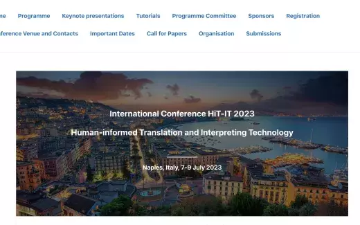 Conferenza internazionale Human-Informed Translation and Interpreting Technology (HiT-IT 2023).
