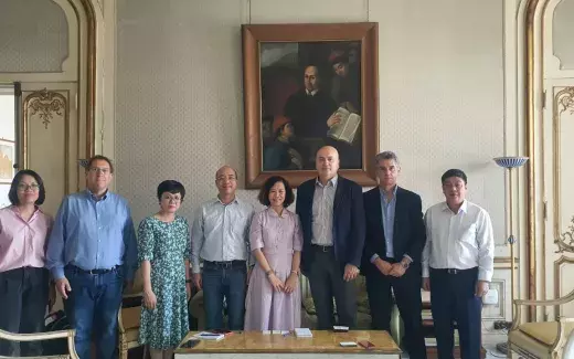 Incontro con una delegazione dell’Accademia delle Scienze Sociali del Vietnam