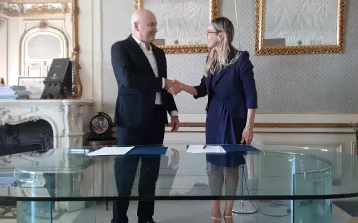 Roberto Tottoli e il Direttore Generale Annapaola Voto - IFEL Campania