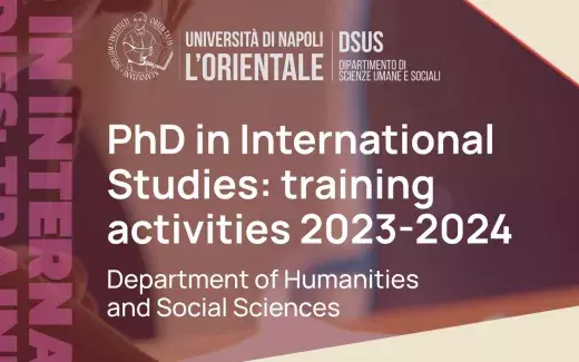 PhD in International Studies: training activities 2023-2024 - Department of Humanities and Social Sciences