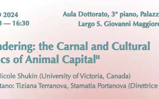 Nicole Shukin (University of Victoria, Canada) "Animal Capital"