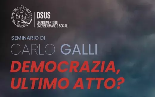 Seminario di Carlo Galli: "Democrazia, ultimo atto?"