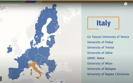 Il CdLM inTraduzione Specialistica entra nella rete European Master's in Translation (EMT) 2024 - 2029