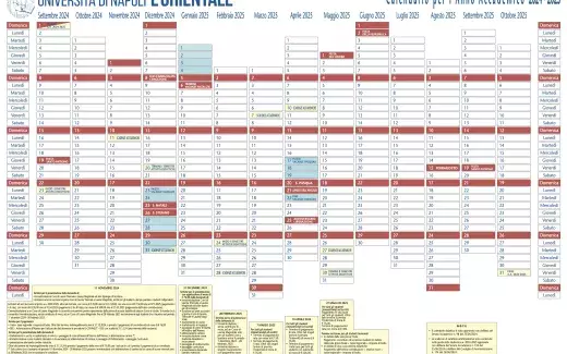 Calendario Accademico 24-25