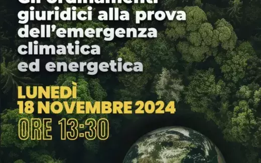 Gli ordinamenti giuridici alla prova dell’emergenza climatica ed energetica