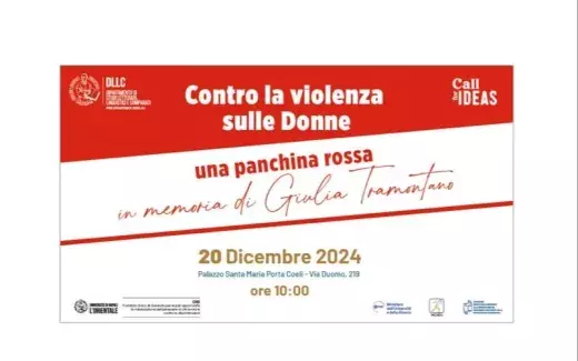 Una panchina rossa in memoria di Giulia Tramontano. Le voci de L’Orientale contro la violenza sulle donne
