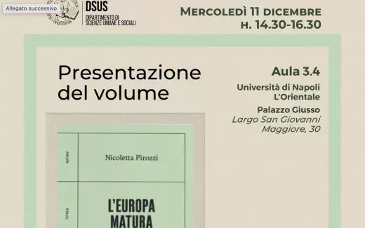 Presentazione del volume "L'Europa Matura"