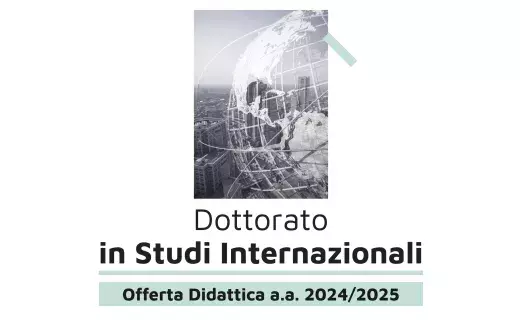 Dottorato in Studi internazionali - Offerta didattica 2024-2025