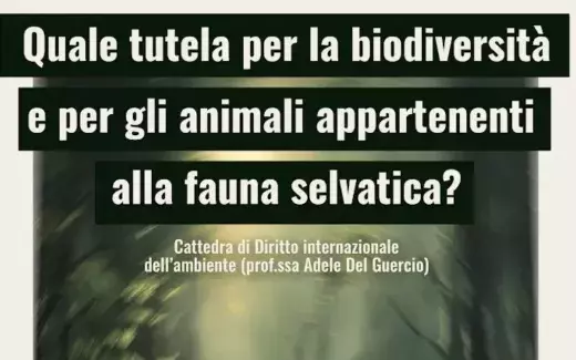 Seminario di studio: "Quale tutela per la biodiversità e per gli animali appartenenti alla fauna selvatica?"