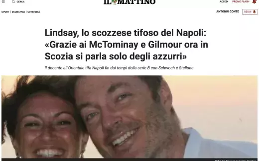 Screenshot 2025-04-30 alle 13.02.13.png Robin Lindsay: un cuore scozzese per Napoli, tra passione calcistica e impegno accademico
