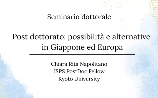 Post dottorato: possibilità e alternative in Giappone ed Europa