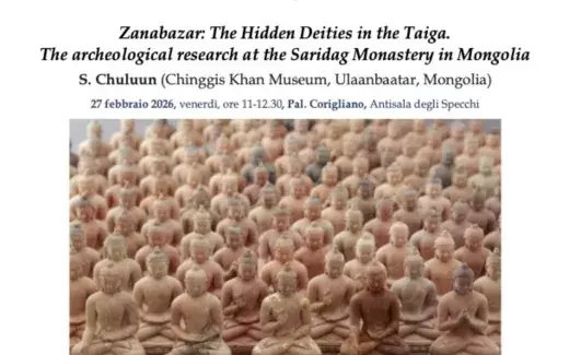 The lecture of Prof. Chuluun (Chinggis Khan Museum, Ulaanbaatar) at L'Orientale