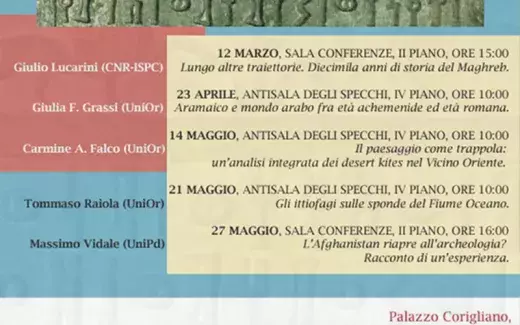 Seminari dottorali sul Vicino Oriente antico 2026