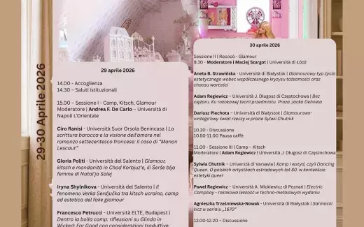 Convegno internazionale Rococò: glamour, kitsch, camp