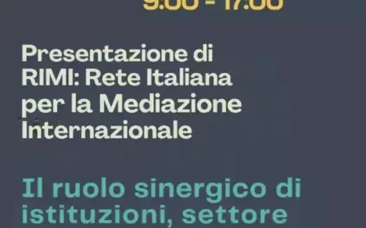Presentazione della Rete italiana per la mediazione internaizonale