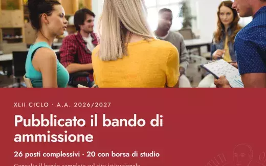 Pubblicato il bando per il Dottorato di ricerca XLII ciclo