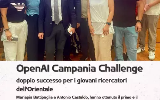 OpenAI Campania Challenge: doppio successo per i giovani ricercatori dell'Orientale