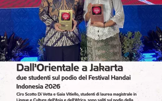 Dall’Orientale a Jakarta due studenti sul podio del Festival Handai Indonesia 2026