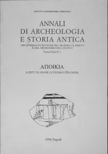 A.I.O.N. - Sez. Archeologia e Storia Antica. Nuova Serie 1995-2011