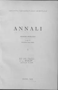 A.I.O.N. - Sez. Romanza : voll. I (1959) - XXX (1988)