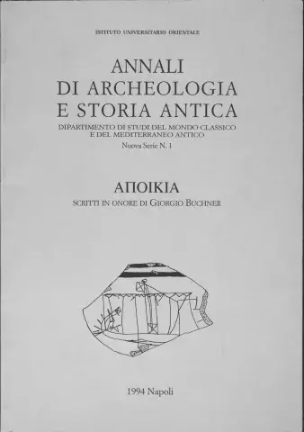 A.I.O.N. - Sez. Archeologia e Storia Antica. Nuova Serie 1995-2011