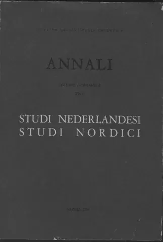 A.I.O.N. - Sez. Germanica.Studi Nederlandesi. Studi Nordici 1974-78