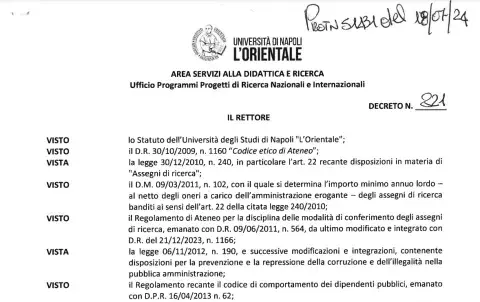 Assegni di Ricerca - Progetto MEGAMAPS