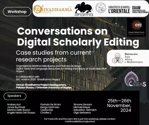 Conversations on Digital Scholarly Editing: case studies from current research projects