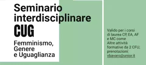 Seminario Interdisciplinare CUG: Femminismo, genere e uguaglianza