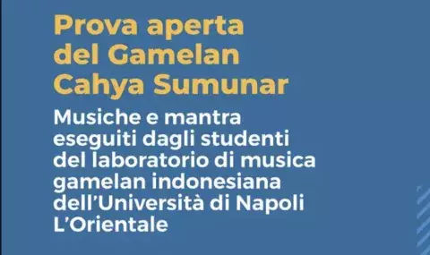 Prova aperta di Musica Gamelan dell'Ateneo con gli studenti del laboratorio di Gamelan