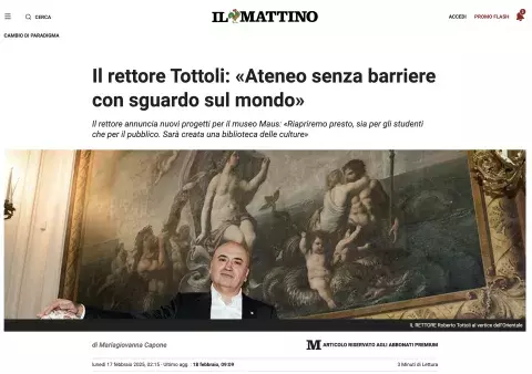 intervista a Il Mattino