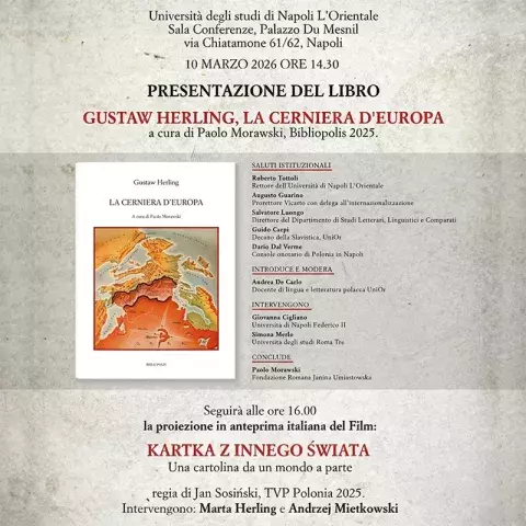📣 Gustaw Herling, La cerniera d'Europa, a cura di Paolo Morawski, Bibliopolis 2025