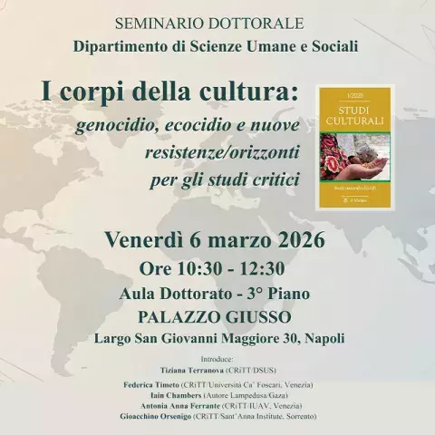 I corpi della cultura: genocidio, ecocidio e nuove resistenze/orizzonti per gli studi critici