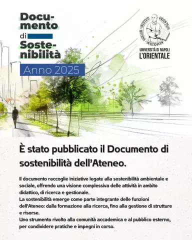 Pubblicato il Documento di sostenibilità dell’Ateneo