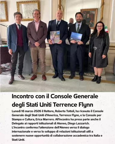 Incontro con il Console Generale degli Stati Uniti Terrence Flynn