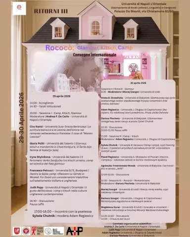 Convegno internazionale Rococò: glamour, kitsch, camp