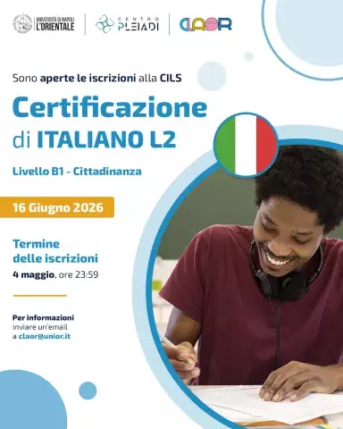 𝗦𝗼𝗻𝗼 𝗮𝗽𝗲𝗿𝘁𝗲 𝗹𝗲 𝗶𝘀𝗰𝗿𝗶𝘇𝗶𝗼𝗻𝗶 𝗮𝗹𝗹'𝗲𝘀𝗮𝗺𝗲 𝗽𝗲𝗿 𝗹𝗮 𝗰𝗲𝗿𝘁𝗶𝗳𝗶𝗰𝗮𝘇𝗶𝗼𝗻𝗲 𝗖𝗶𝗹𝘀 𝗕𝟭 𝗖𝗶𝘁𝘁𝗮𝗱𝗶𝗻𝗮𝗻𝘇𝗮